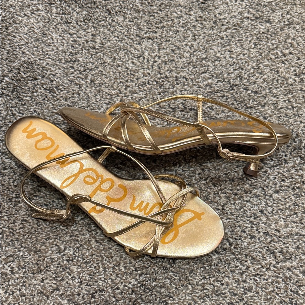 Sam Edelman Metallic Gold Sandals